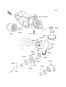 EX 650 A [NINJA 650R] (A6F-A8F) A6F drawing OIL PUMP_OIL FILTER