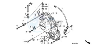 CBR600RR9 U / MME drawing RIGHT CRANKCASE COVER (CBR600RR9,A/RA9,A)