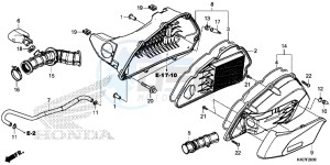 NSS125DF Forza 125 - NSS125D Europe Direct - (ED) drawing AIR CLEANER