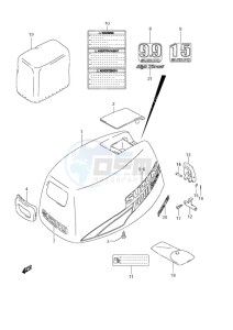 DF 9.9 drawing Engine Cover