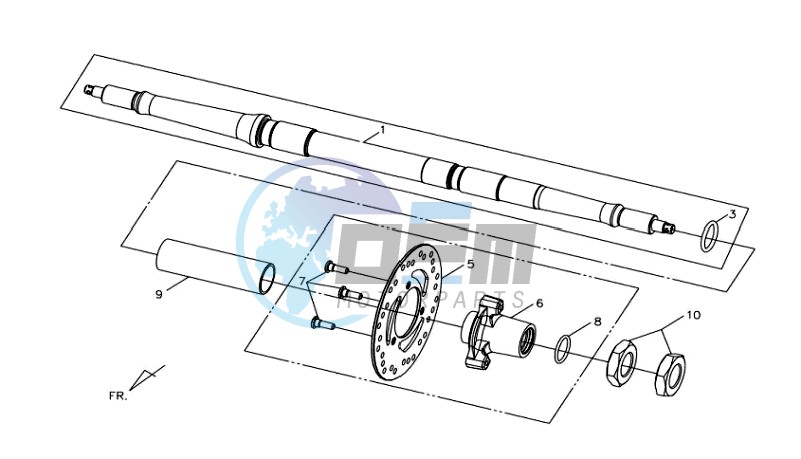 REAR AXLE / BRAKE DISC