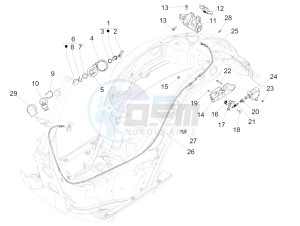 GTS Super 150 ie 4T 3V (APAC) (Au, Ex, Jp, Ri, T, V) drawing Locks