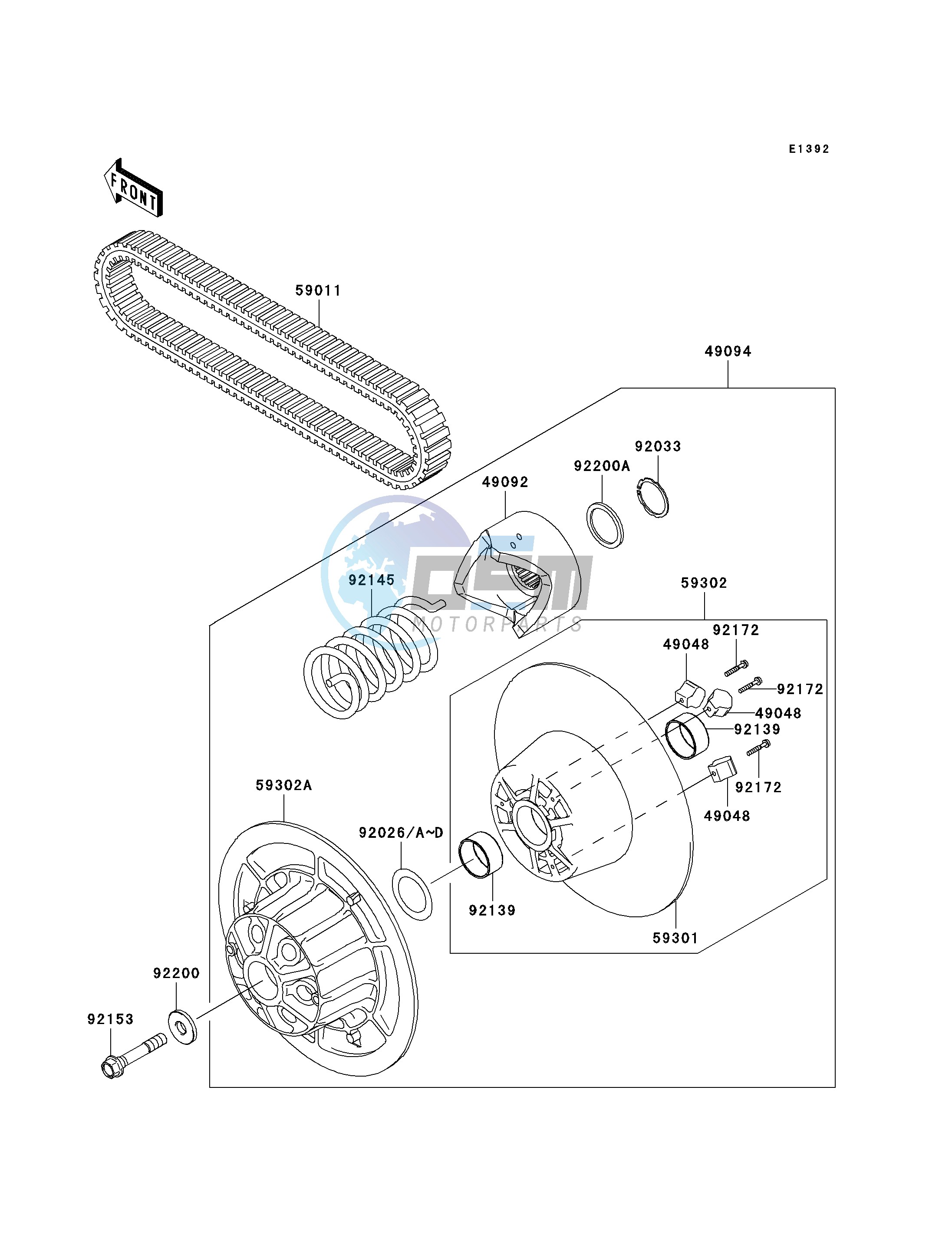 DRIVEN CONVERTER_DRIVE BELT