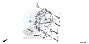 CBR600RAD CBR600RR ABS UK - (E) drawing GENERATOR COVER