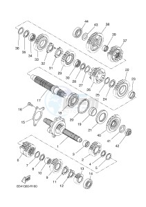 XSR700 (B344 B344 B344 B344) drawing TRANSMISSION