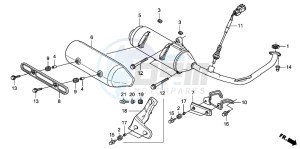 FES125 S-WING drawing EXHAUST MUFFLER