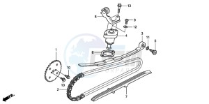 FES125A S-WING drawing CAM CHAIN/TENSIONER