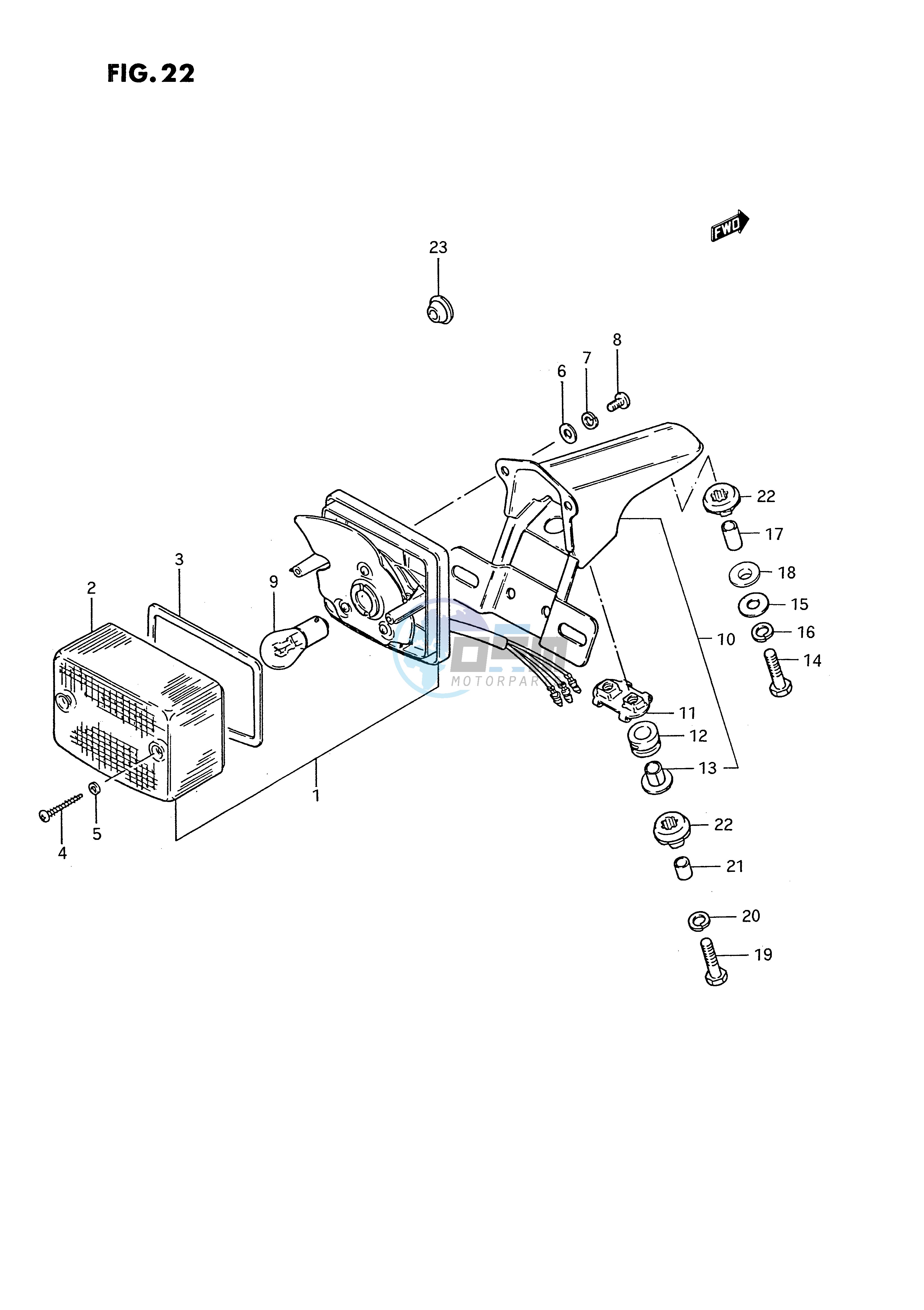 REAR COMBINATION LAMP (MODEL Z K P)