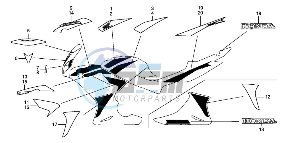 MARK/STRIPE (CBR125RW7)