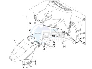 GP 800 Centenario drawing Wheel housing - Mudguard