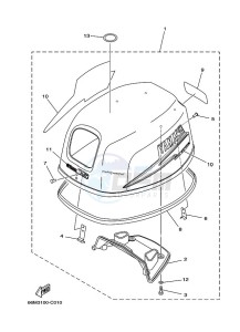 F15AEHL drawing FAIRING-UPPER