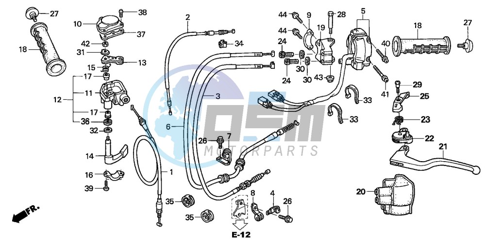 HANDLE LEVER/SWITCH/CABLE (TRX450R4,5)