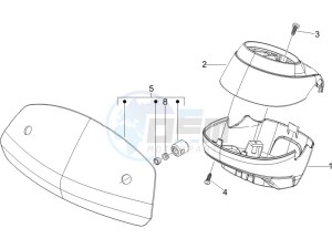 GT 250 ie 60 deg (Euro 3) drawing Handlebars coverages