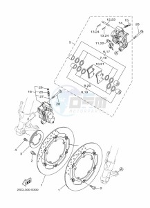 TRACER 900 GT MTT850D (B1JD) drawing FRONT BRAKE CALIPER