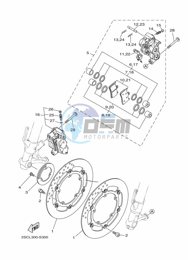 FRONT BRAKE CALIPER