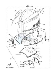 F350AETX drawing FAIRING-UPPER