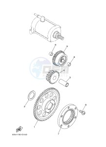 YXR700F YXR7FB RHINO 700 (1RB2 1RB3 1RB4 1RB5) drawing STARTER CLUTCH