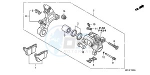 CBR1000RR9 KO / HRC MK drawing REAR BRAKE CALIPER