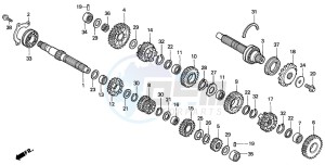 CBR600FR drawing TRANSMISSION