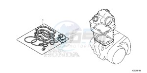 CBR250RF CBR250R Europe Direct - (ED) drawing GASKET KIT A