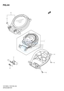 VLR1800 (E3-E28) drawing SPEEDOMETER (VLR1800TL1 E3)