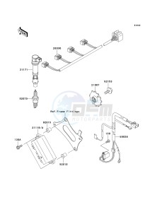 ZX 600 J [ZZR600] (J6F-J8F) J8F drawing IGNITION SYSTEM