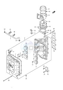 DF 300A drawing Throttle Body