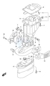 DF 20A drawing Drive Shaft Housing