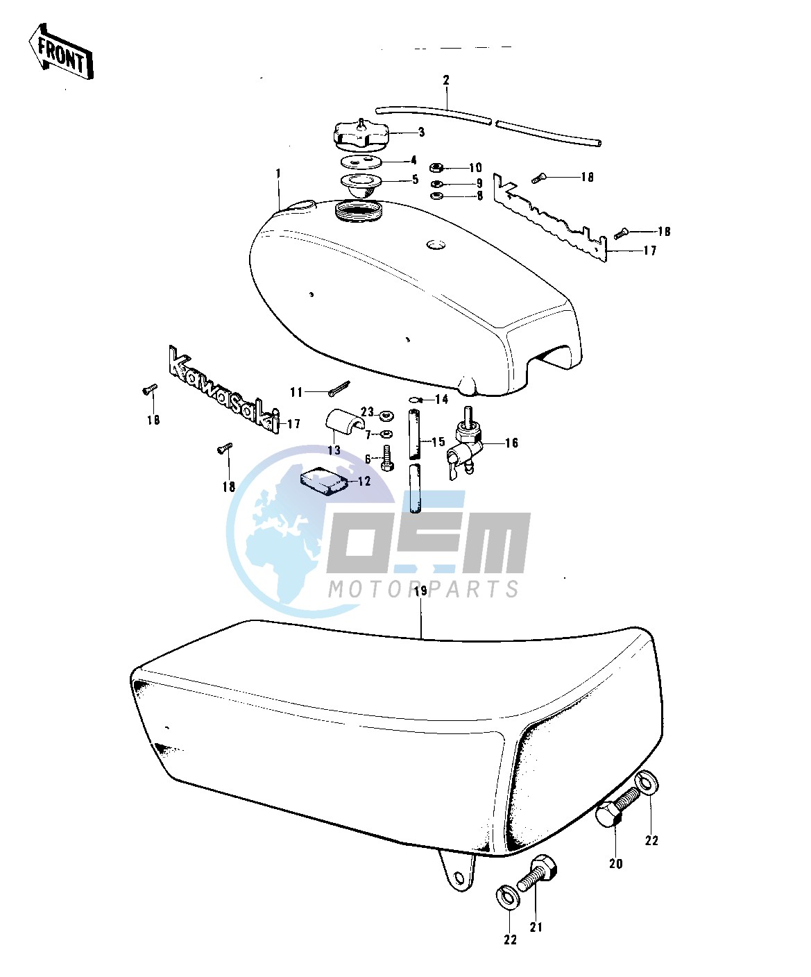 FUEL TANK_SEAT -- 74 KX 450- -