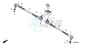 TRX500FEB drawing TIE ROD