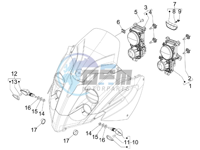 Head lamp - Turn signal lamps