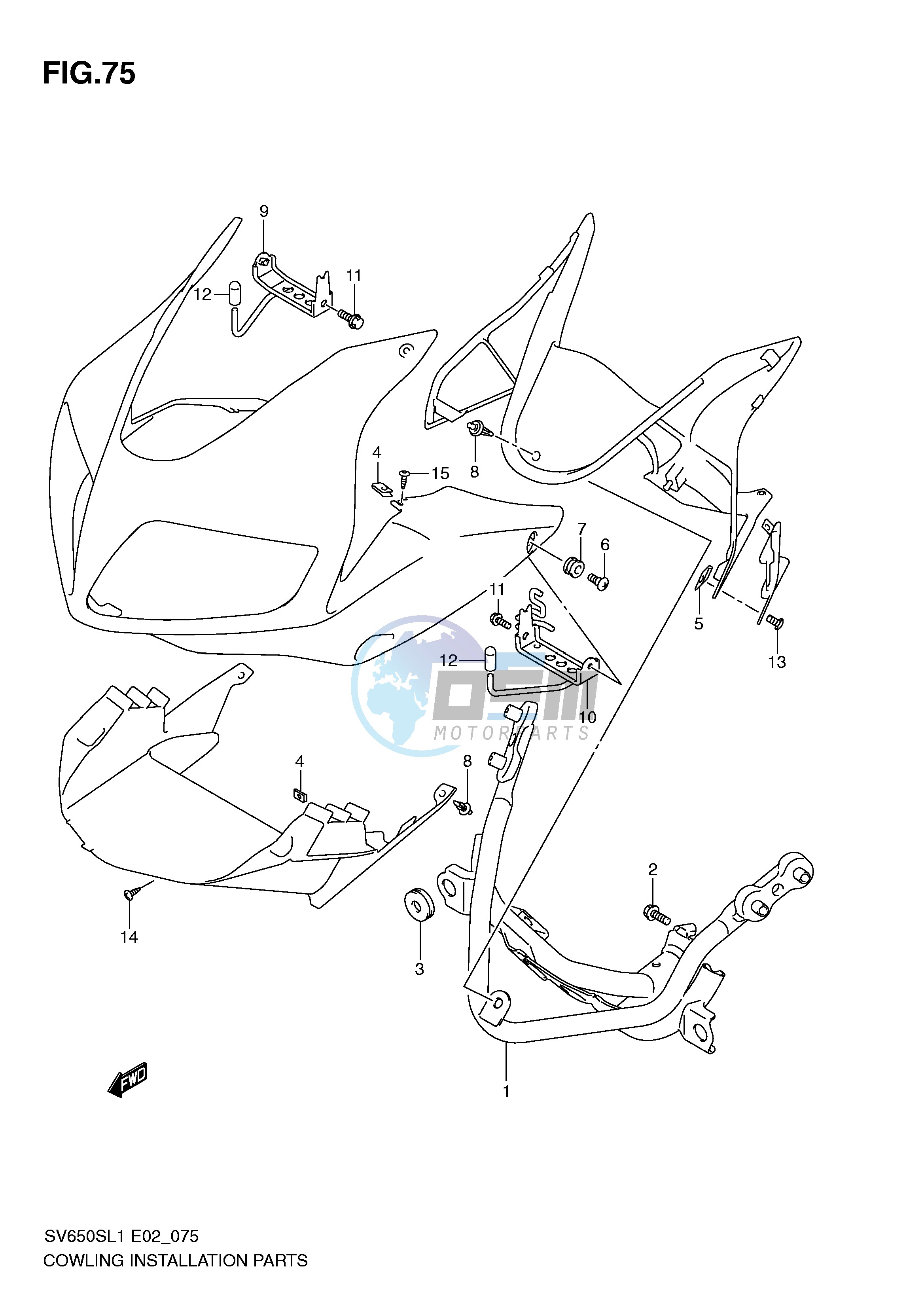 COWLING INSTALLATION PARTS