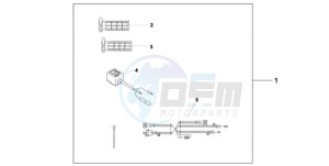 CBF1000A Europe Direct - (ED) drawing HEATED GRIPS