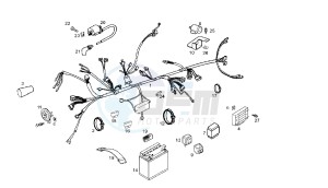 SENDA SM BAJA - 125 CC EU2 & EU3 drawing WIRING HARNESS