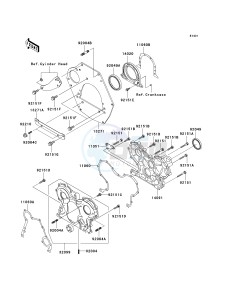 KAF 950 E [MULE 3010 TRANS4X4 DIESEL] (E8F) E8F drawing ENGINE COVER-- S- -