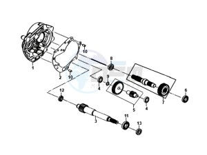 FIDDLE II 50 45KMH (L8) EU EURO4 drawing DRIVESHAFTS