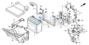 GL1500CT VALKYRIE drawing BATTERY