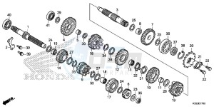 CBR250RAF CBR250RA Europe Direct - (ED) drawing TRANSMISSION