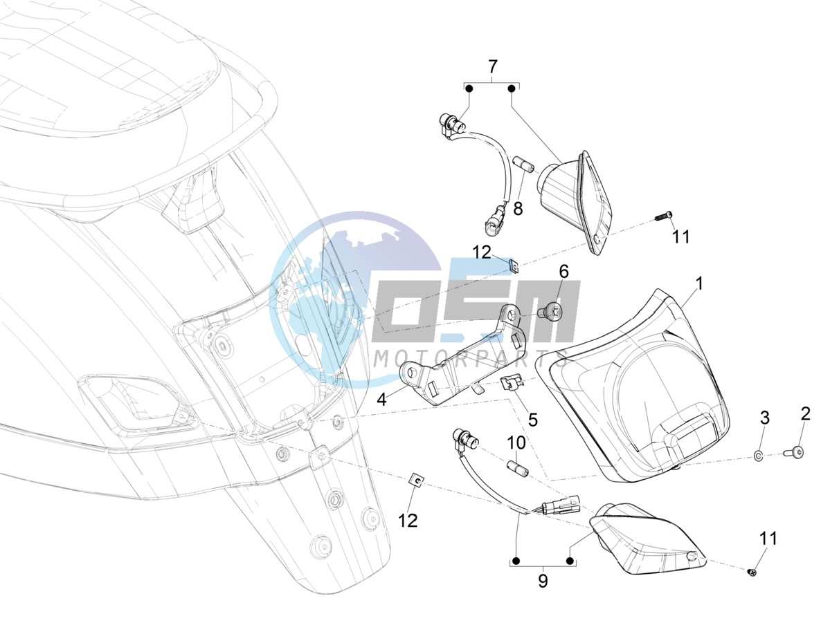 Rear headlamps - Turn signal lamps