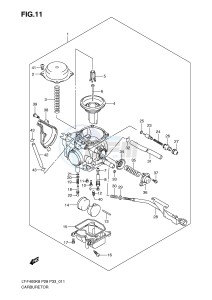 LT-F400 (P28-P33) drawing CARBURETOR (MODEL K8 K9)