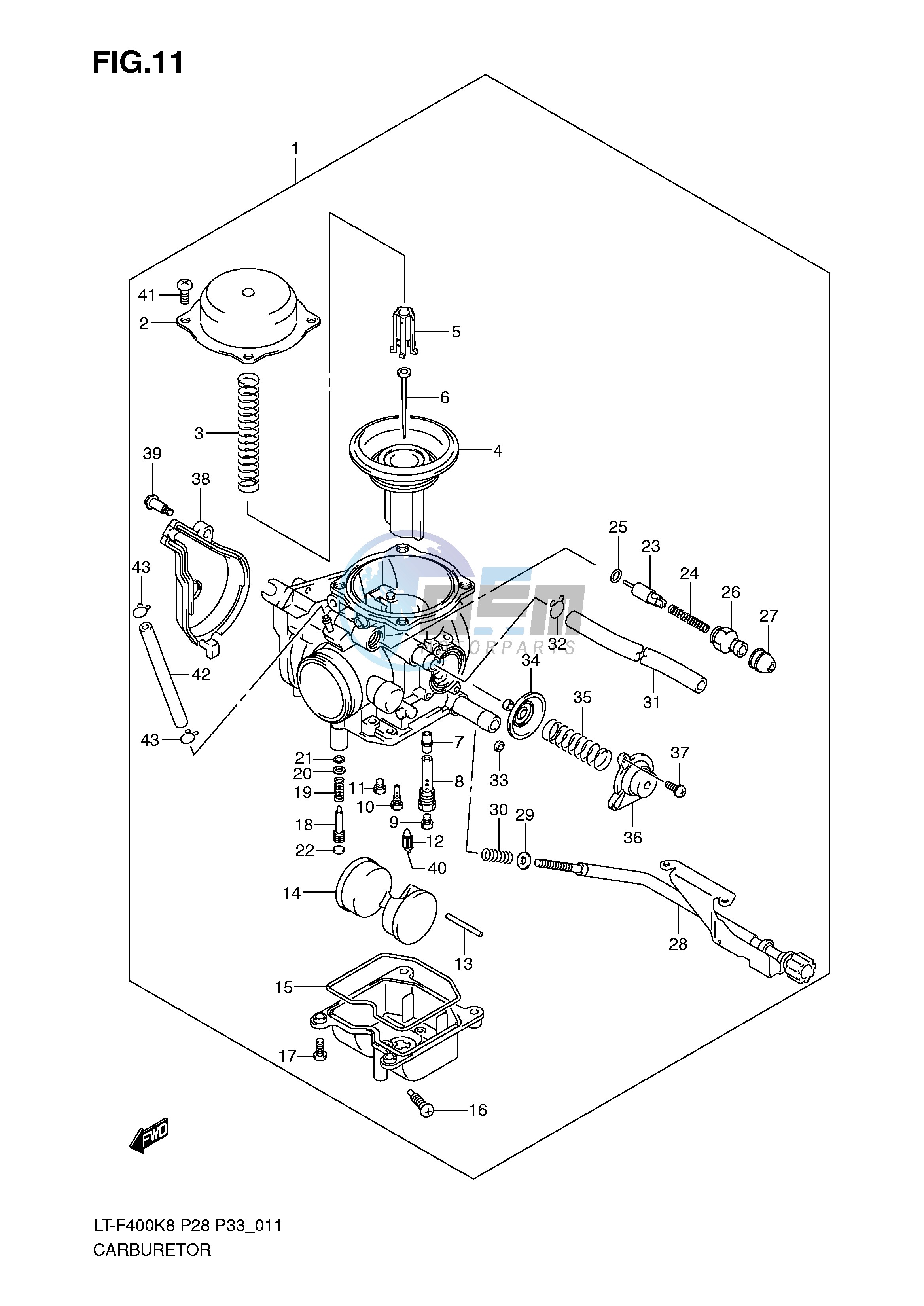 CARBURETOR (MODEL K8 K9)