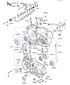 KX 250 D [KX250] (D2) [KX250] drawing CRANKCASE