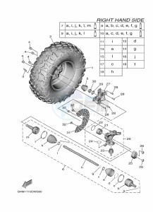 YXE1000EWS YX10ERPLP (B4MR) drawing FRONT WHEEL 2