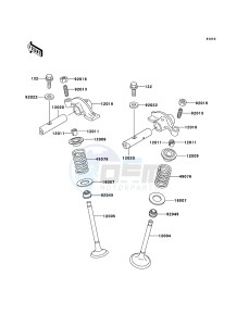 ELIMINATOR 125 BN125-A8 GB XX (EU ME A(FRICA) drawing Valve(s)