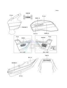 ZR 1200 A [ZX 1200 R] (A1-A3) drawing DECALS-- GREEN_PURPLE- --- ZR1200-A1- -