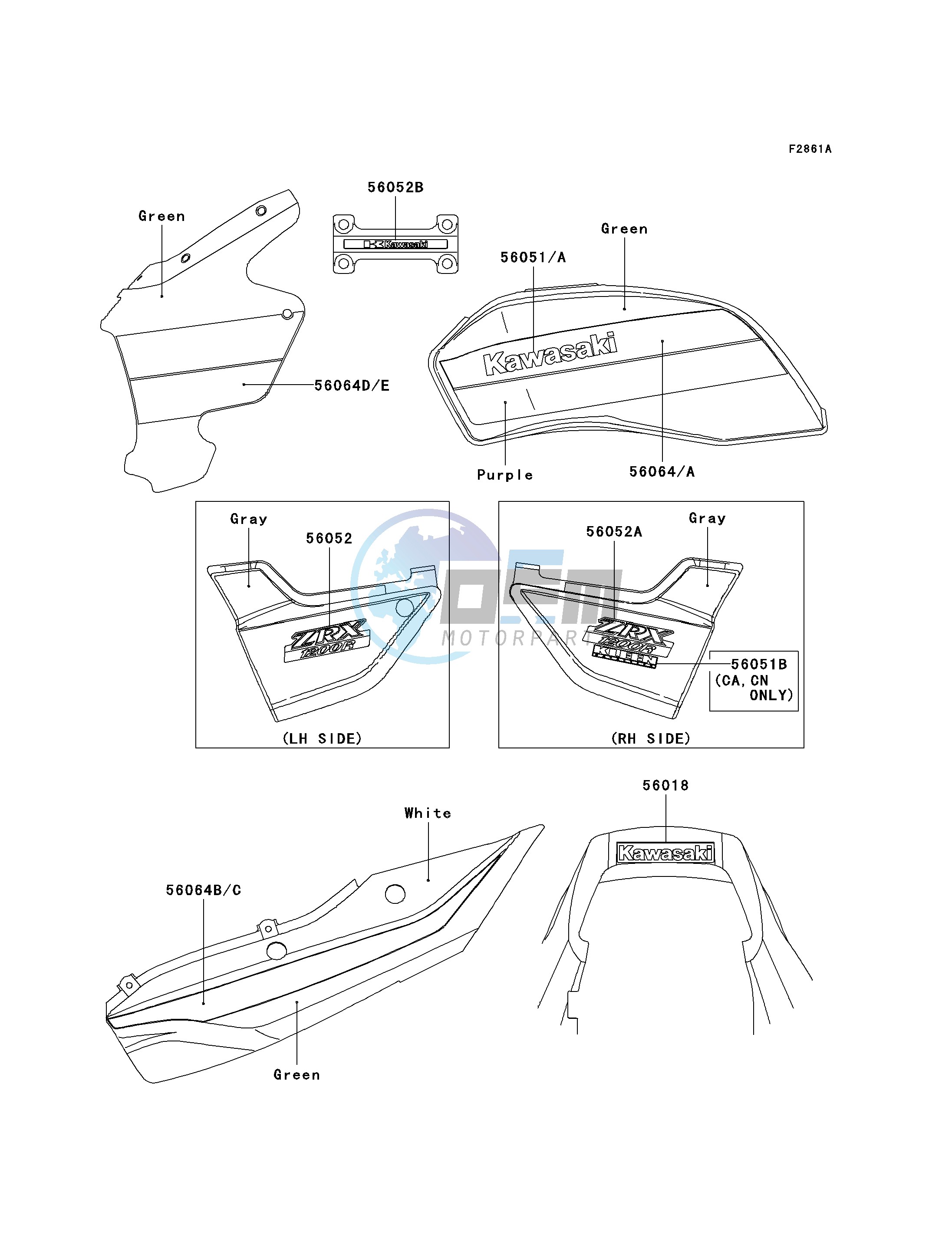DECALS-- GREEN_PURPLE- --- ZR1200-A1- -
