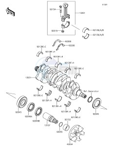 JET SKI SX-R JS1500AHF EU drawing Crankshaft