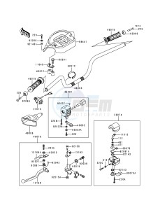 KVF 400 B [PRAIRIE 400] (B1) [PRAIRIE 400] drawing HANDLEBAR