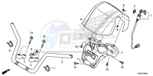 TRX420FE1F TRX420 Europe Direct - (ED) drawing HANDLE PIPE