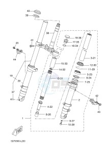 YZF-R125 R125 (5D7J 5D7J 5D7J) drawing FRONT FORK